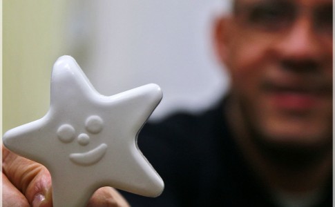 Estrela de Plástico encontrada durante um Mutirão de Limpeza realizado em Mongaguá.