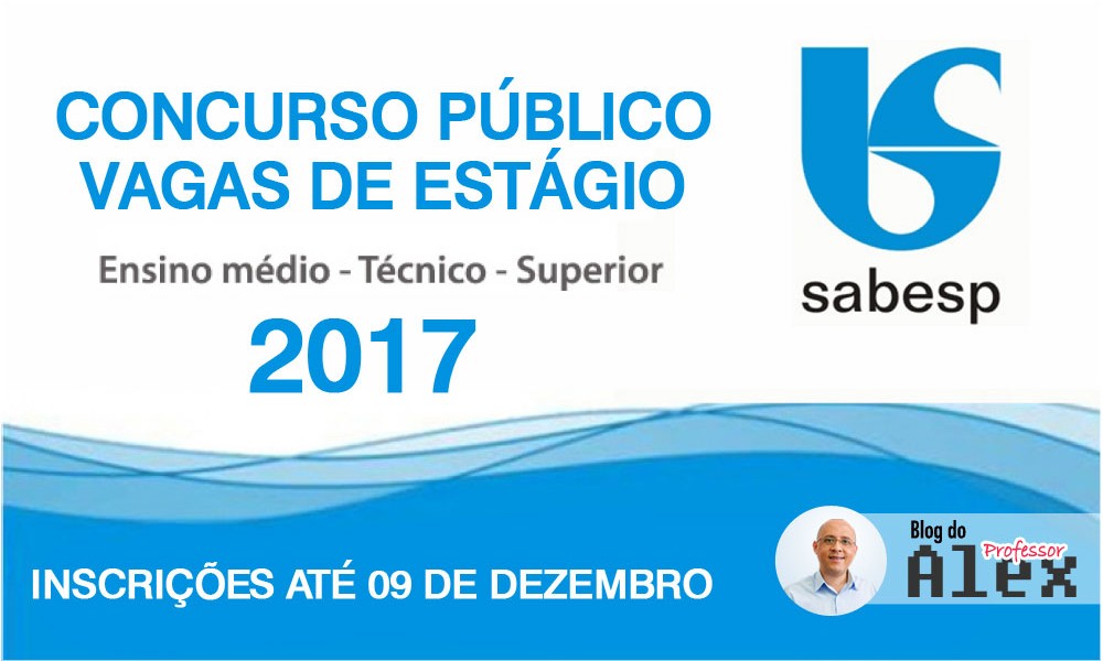 Concurso Público - Estágio - SABESP 2017