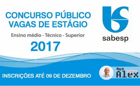 Concurso Público - Estágio - SABESP 2017